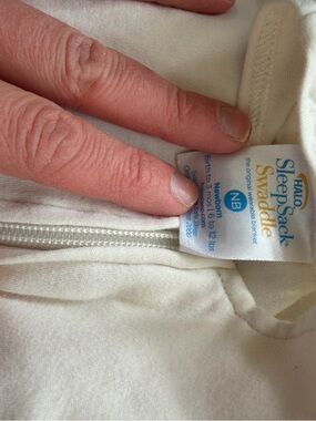 Halo SleepSack Swaddle - Cream/White